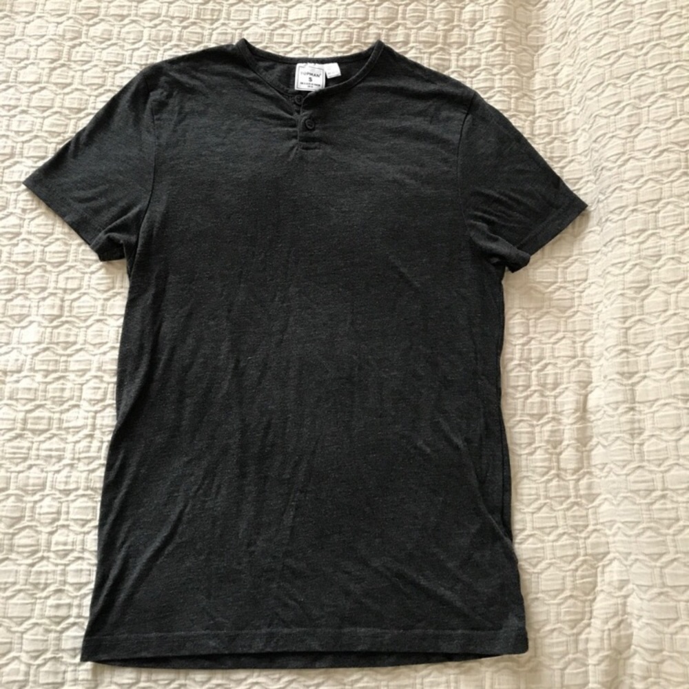 Top Man dark gray t-shirt